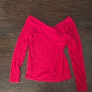 Vibrant Red Off-Shoulder Top